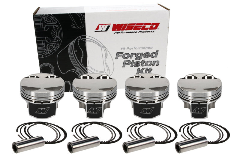 Wiseco Mitsu Evo 4-9 4G63 Asymmetric Skirt Bore 85.00mm - Size STD  - CR 9.5 Piston Set - Premium Piston Sets - Forged - 4cyl from Wiseco - Just $806.99! Shop now at WinWithDom INC. - DomTuned