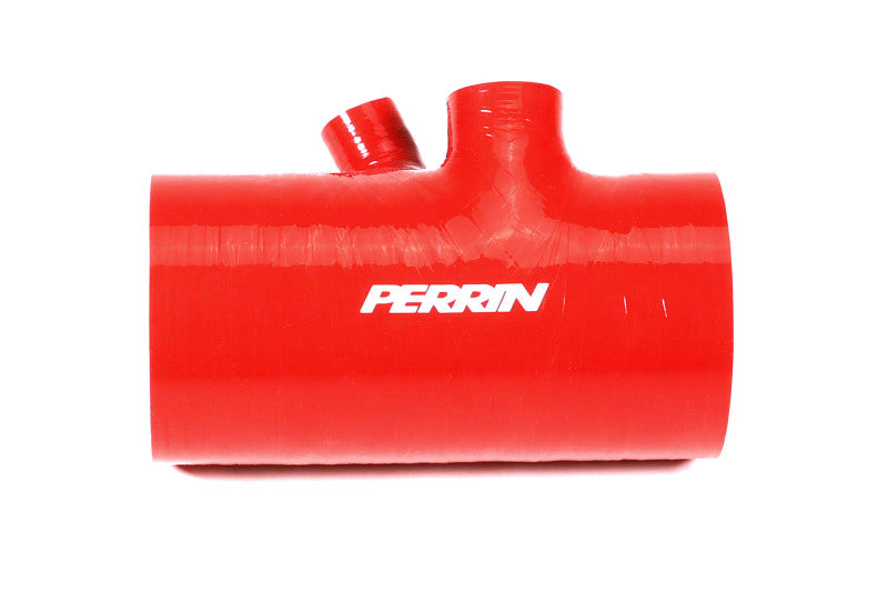 Perrin 2022+ Subaru WRX Red 3in Turbo Inlet Hose w/ Nozzle (Short) - Premium Hoses from Perrin Performance - Just $199.75! Shop now at WinWithDom INC. - DomTuned