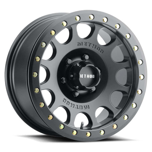 Method MR105 V3 Beadlock 17x9 -38mm Offset 8x6.5 130.81mm CB Matte Black Wheel w/ BH-H24125 - Premium Wheels - Cast from Method Wheels - Just $476.85! Shop now at WinWithDom INC. - DomTuned