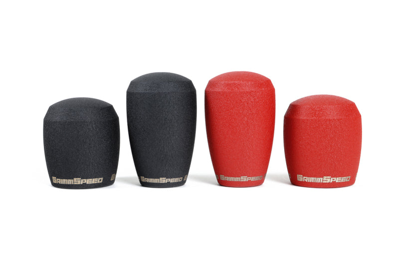 GrimmSpeed Stubby Shift Knob Stainless Steel Red - M12x1.25 - Premium Shift Knobs from GrimmSpeed - Just $69! Shop now at WinWithDom INC. - DomTuned