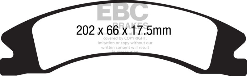 EBC 15+ Cadillac Escalade Ext/Esv 6.2 2WD Yellowstuff Front Brake Pads - Premium Brake Pads - Performance from EBC - Just $226.32! Shop now at WinWithDom INC. - DomTuned