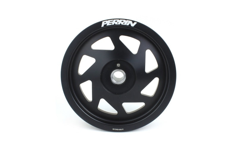 Perrin 19-21 Subaru WRX / 16-18 Forester Lightweight Crank Pulley (FA/FB Engines w/Large Hub) - Blk - Premium Pulleys - Crank, Underdrive from Perrin Performance - Just $169.15! Shop now at WinWithDom INC. - DomTuned