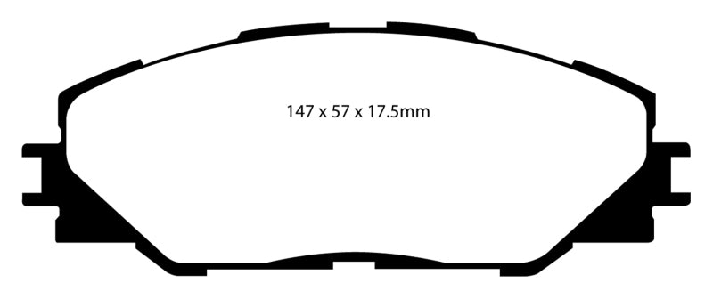 EBC 09-10 Pontiac Vibe 2.4 2WD Redstuff Front Brake Pads - Premium Brake Pads - Performance from EBC - Just $161.36! Shop now at WinWithDom INC. - DomTuned