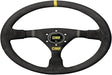 OMP WRC Mid-Depth 350mm Dished - Small Suede (Black) - Premium Steering Wheels from OMP - Just $249! Shop now at WinWithDom INC. - DomTuned