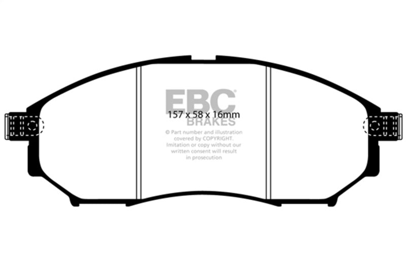 EBC 08-13 Infiniti EX35 3.5 Greenstuff Front Brake Pads - Premium Brake Pads - Performance from EBC - Just $125.73! Shop now at WinWithDom INC. - DomTuned