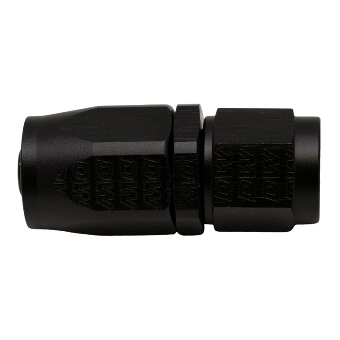 DeatschWerks 6AN Female Swivel Strait Hose End CPE - Anodized Matte Black - Premium Fittings from DeatschWerks - Just $11! Shop now at WinWithDom INC. - DomTuned