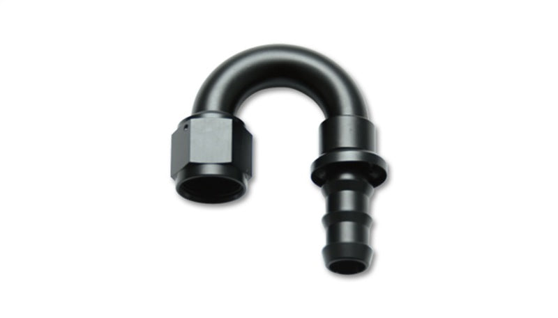 Vibrant -4AN Push-On 180 Deg Hose End Fitting - Aluminum - Premium Fittings from Vibrant - Just $19.99! Shop now at WinWithDom INC. - DomTuned