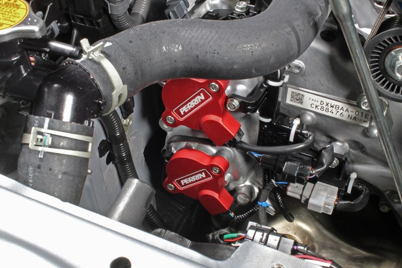 Perrin BRZ/FR-S/86 Cam Solenoid Cover - Red - Premium Cam Covers from Perrin Performance - Just $152.15! Shop now at WinWithDom INC. - DomTuned