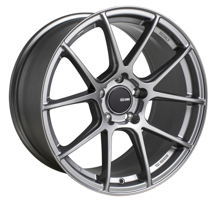 Enkei TS-V 18x8 5x112 45mm Offset 72.6mm Bore Storm Grey Wheel - Premium Wheels - Cast from Enkei - Just $334! Shop now at WinWithDom INC. - DomTuned