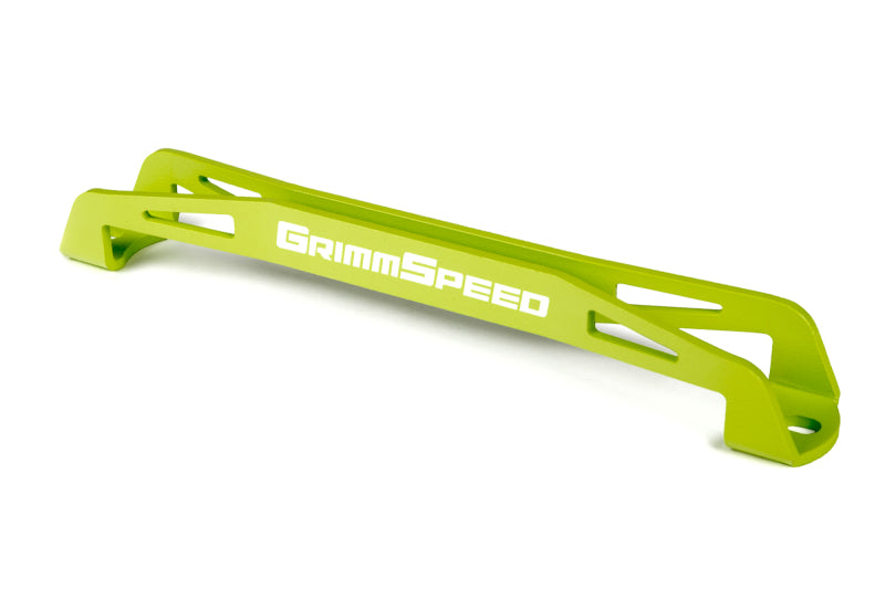 Grimm Speed Subaru Impreza/WRX/STI/Legacy/Forester/BRZ Lightweight Battery Tie Down - Neon Green - Premium Battery Tiedowns from GrimmSpeed - Just $39! Shop now at WinWithDom INC. - DomTuned