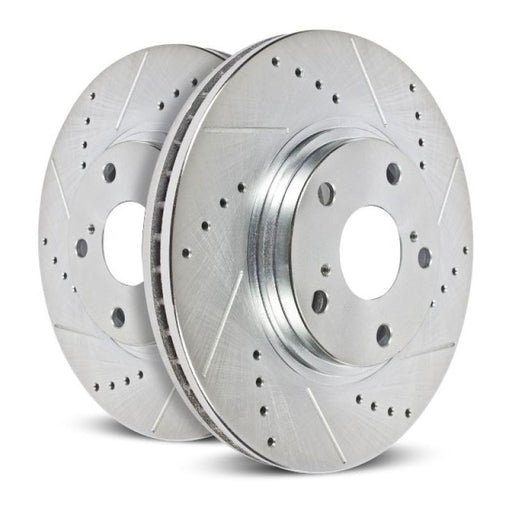 Power Stop 09-13 Infiniti FX50 Front Evolution Drilled & Slotted Rotors - Pair - Premium Brake Rotors - Slot & Drilled from PowerStop - Just $449.85! Shop now at WinWithDom INC. - DomTuned