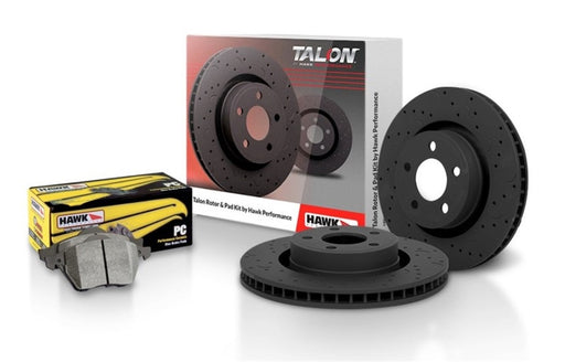 HAWK Talon Rotors - Premium Brake Rotors - Slot & Drilled from Hawk Performance - Just $408.68! Shop now at WinWithDom INC. - DomTuned