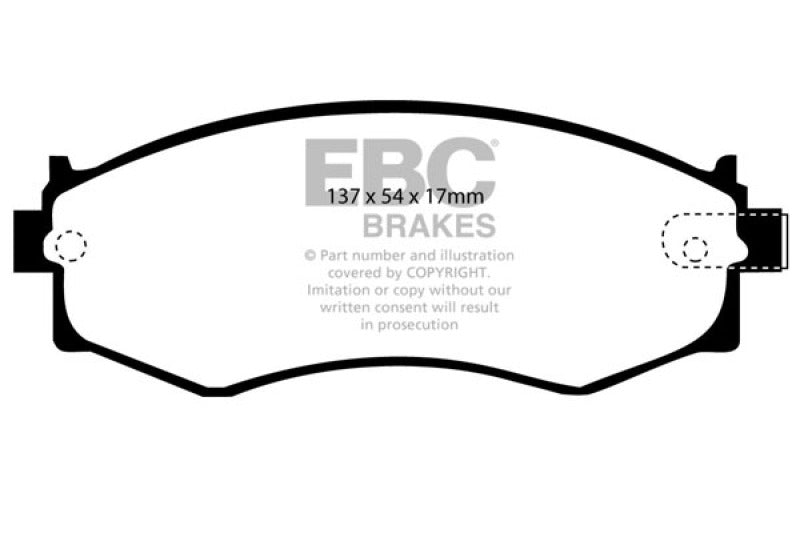 EBC 91-97 Infiniti G20 2.0 Redstuff Front Brake Pads - Premium Brake Pads - Performance from EBC - Just $139.69! Shop now at WinWithDom INC. - DomTuned