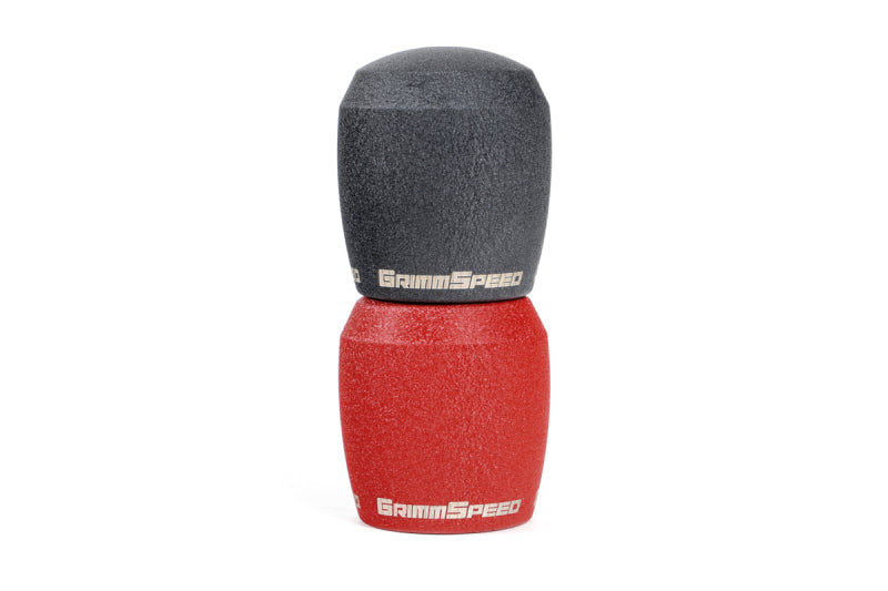 GrimmSpeed Stubby Shift Knob Stainless Steel Red - M12x1.25 - Premium Shift Knobs from GrimmSpeed - Just $69! Shop now at WinWithDom INC. - DomTuned