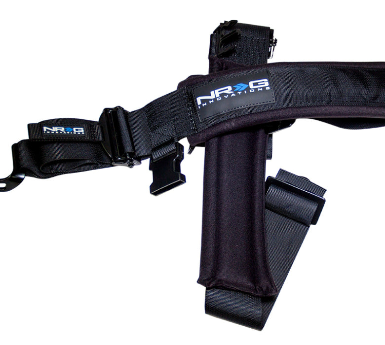 NRG SFI 16.1 5PT 3in. Seat Belt Harness / Latch Link - Black - Premium Seat Belts & Harnesses from NRG - Just $140! Shop now at WinWithDom INC. - DomTuned