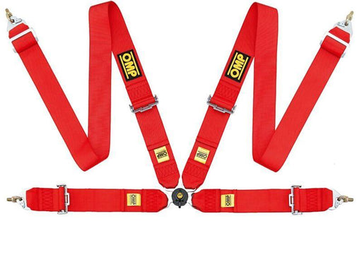 OMP Safety Harness First 3In 4 Points Red Fia 8854/98 - Premium Seat Belts & Harnesses from OMP - Just $269! Shop now at WinWithDom INC. - DomTuned