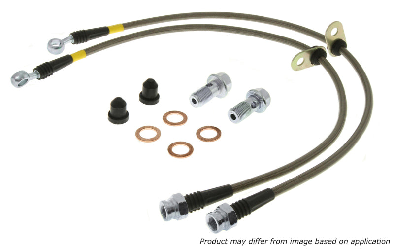 StopTech 91-99 Mitsubishi 3000GT Stainless Steel Rear Brake Lines - Premium Brake Line Kits from Stoptech - Just $83.79! Shop now at WinWithDom INC. - DomTuned