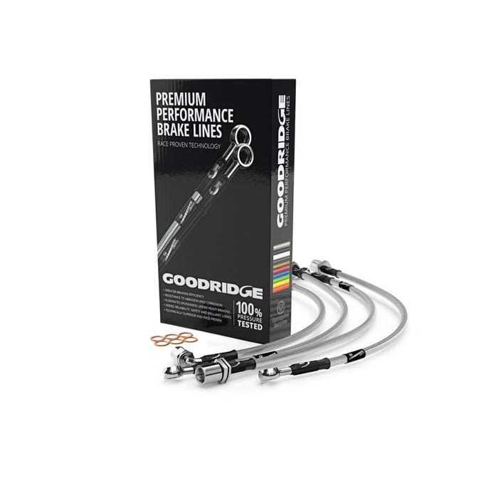 Goodridge 19in Female to Female Stainless Brake Line - Premium Brake Line Kits from Goodridge - Just $23.15! Shop now at WinWithDom INC. - DomTuned