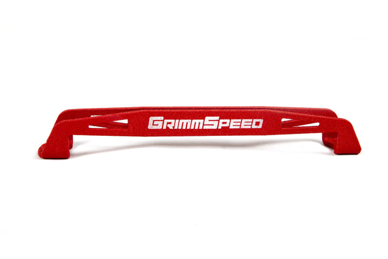 GrimmSpeed 08-18 Subaru WRX/STI Lightweight Battery Tie Down - Red - Premium Battery Tiedowns from GrimmSpeed - Just $39! Shop now at WinWithDom INC. - DomTuned