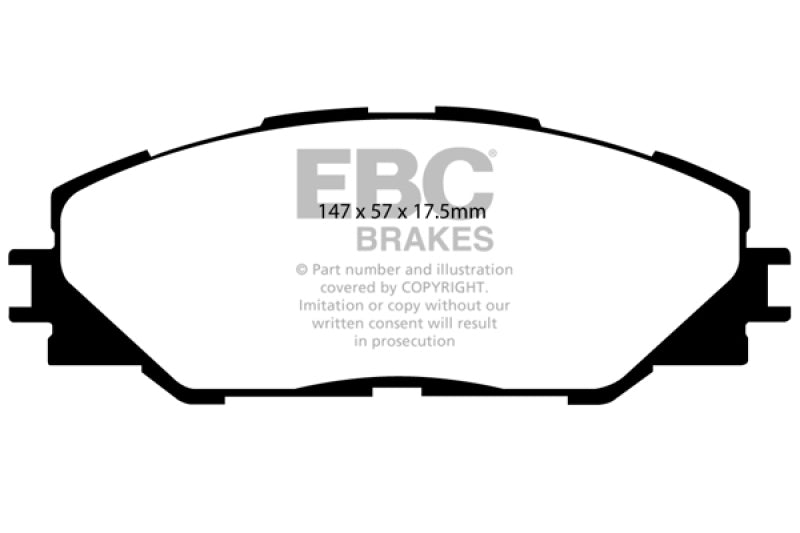 EBC 09-10 Pontiac Vibe 2.4 2WD Redstuff Front Brake Pads - Premium Brake Pads - Performance from EBC - Just $161.36! Shop now at WinWithDom INC. - DomTuned