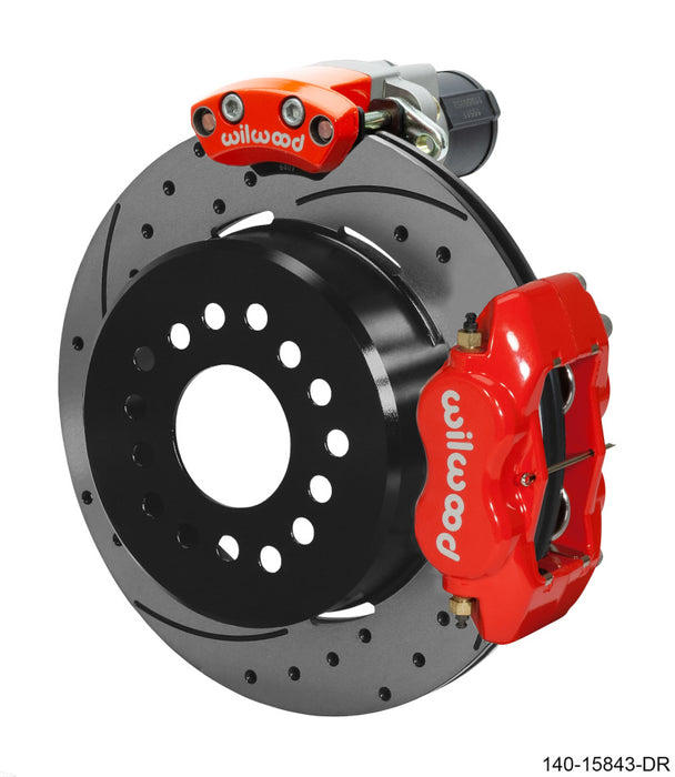 Wilwood EPB/FDLI Rear Kit 12.19in. Big Ford - SRP, Red - Premium Big Brake Kits from Wilwood - Just $2111.86! Shop now at WinWithDom INC. - DomTuned