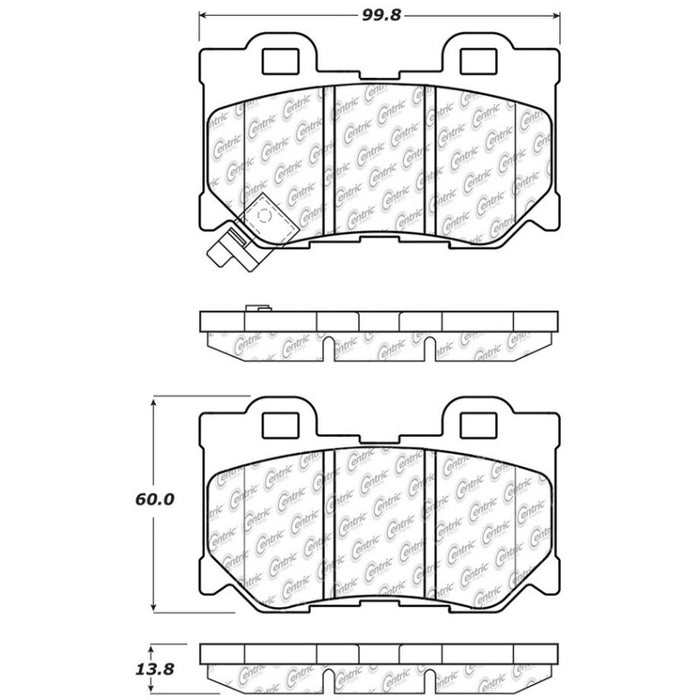 StopTech Street Touring 08-09 Infiniti FX50/G37 Rear Brake Pads - Premium Brake Pads - OE from Stoptech - Just $92.39! Shop now at WinWithDom INC. - DomTuned