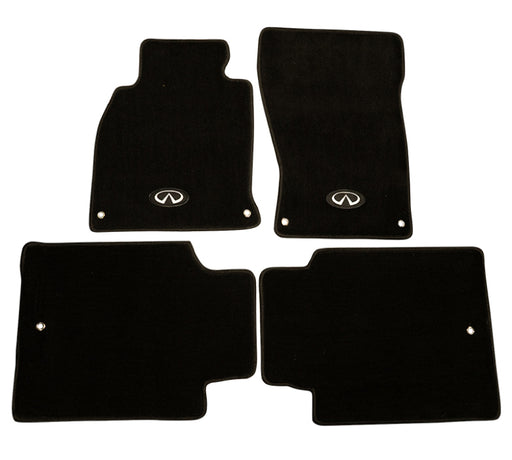 NRG Floor Mats - 13+ Infinity Q70 w/ Infiniti Emblem Logo (4 pieces) - Premium Floor Mats Carpeted from NRG - Just $64! Shop now at WinWithDom INC. - DomTuned