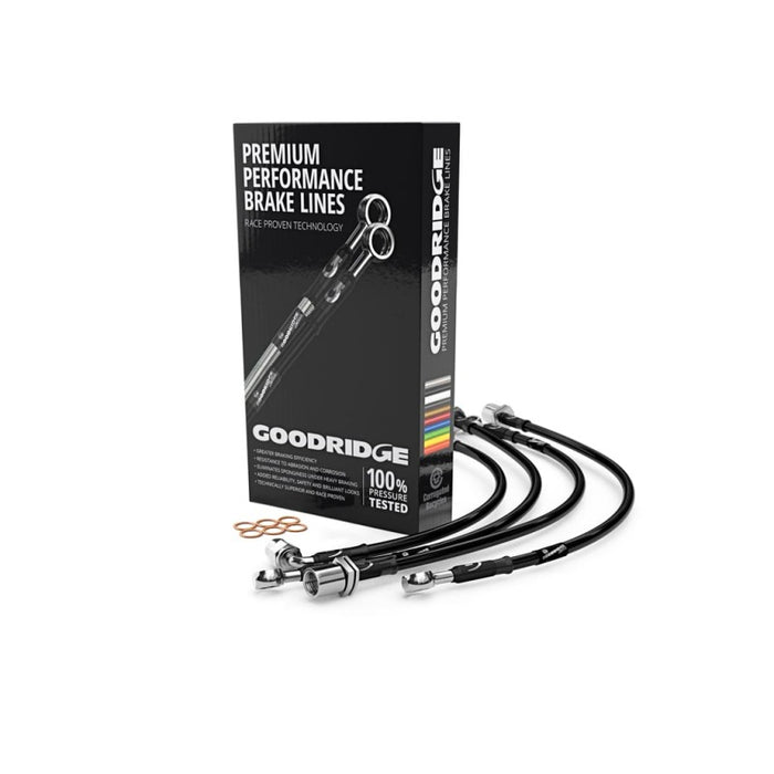 Goodridge 2016+ Ford Focus RS MK3 Phantom Stainless Steel Brake Lines - Premium Brake Line Kits from Goodridge - Just $335.54! Shop now at WinWithDom INC. - DomTuned