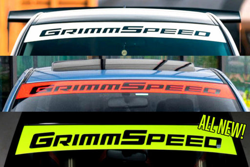 GrimmSpeed 2002+ Subaru WRX/STI / 05-09 Legacy GT Windshield Banner 43in. - White - Premium Stickers/Decals/Banners from GrimmSpeed - Just $20! Shop now at WinWithDom INC. - DomTuned