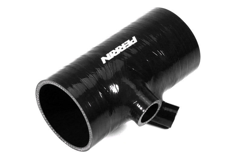 Perrin 2022+ Subaru WRX Black 3in Turbo Inlet Hose w/ Nozzle (Short) - Premium Hoses from Perrin Performance - Just $199.75! Shop now at WinWithDom INC. - DomTuned