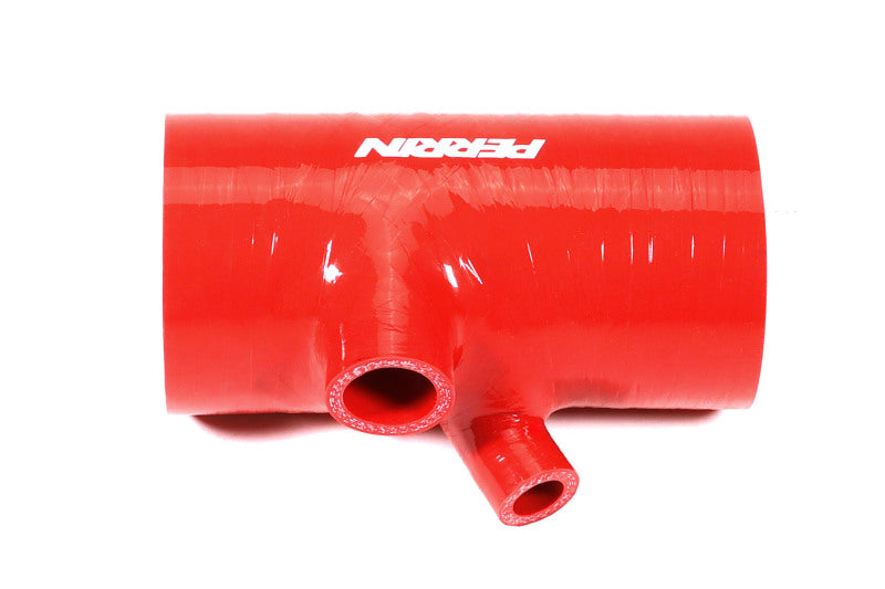 Perrin 2022+ Subaru WRX Red 3in Turbo Inlet Hose w/ Nozzle (Short) - Premium Hoses from Perrin Performance - Just $199.75! Shop now at WinWithDom INC. - DomTuned