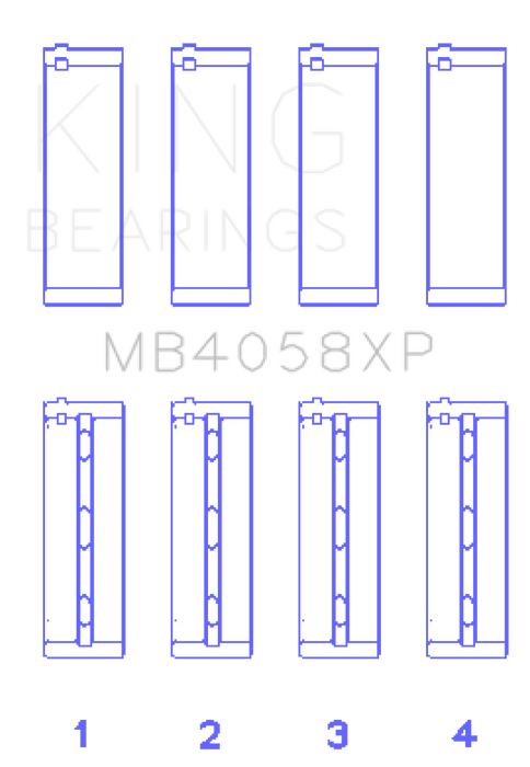King Nissan VQ35DE (Size STD) Performance Main Bearing Set - Premium Bearings from King Engine Bearings - Just $137.66! Shop now at WinWithDom INC. - DomTuned