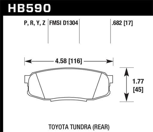 Hawk 2019 Toyota Tundra/2019 Lexus NX300 HP Plus Brake Pad Set - Premium Brake Pads - Performance from Hawk Performance - Just $104.39! Shop now at WinWithDom INC. - DomTuned