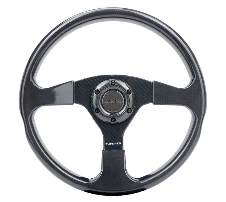 NRG Carbon Fiber Steering Wheel 350mm - Premium Steering Wheels from NRG - Just $320! Shop now at WinWithDom INC. - DomTuned