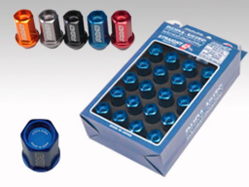 Rays Dura-Nut L42 Straight Type 14x1.50 Lug Nut Set 16 Lug 4 Lock Set - Blue - Premium Lug Nuts from Rays - Just $199.50! Shop now at WinWithDom INC. - DomTuned