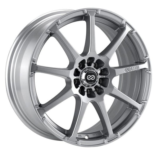Enkei EDR9 17x7 5x100/114.3 45mm offset 72.6 Bore Diameter Silver Wheel - Premium Wheels - Cast from Enkei - Just $217! Shop now at WinWithDom INC. - DomTuned