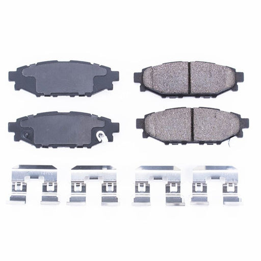 Power Stop 13-16 Subaru BRZ Rear Z17 Evolution Ceramic Brake Pads w/Hardware - Premium Brake Pads - OE from PowerStop - Just $52.47! Shop now at WinWithDom INC. - DomTuned