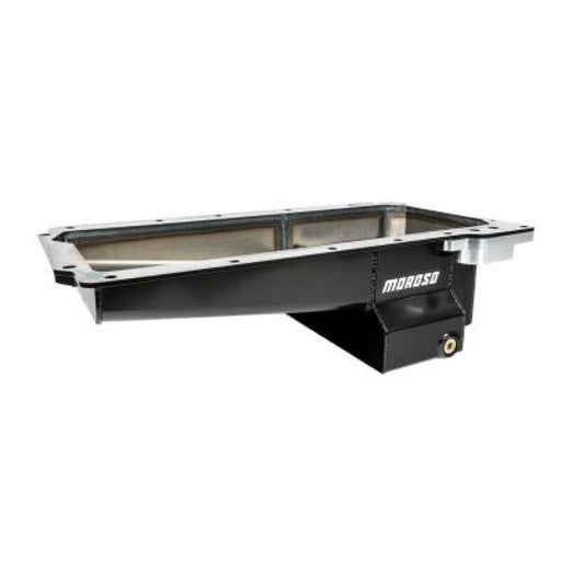 Moroso GM LS Swap (w/Rear Sump/Spin-On Filter Adapter) Wet Sump 7qt 6in Angled Steel Oil Pan - Black - Premium Oil Pans from Moroso - Just $555.99! Shop now at WinWithDom INC. - DomTuned