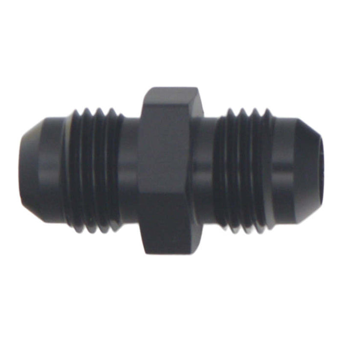 DeatschWerks 6AN Male Flare to 6AN Male Flare Coupler - Anodized Matte Black - Premium Fittings from DeatschWerks - Just $8! Shop now at WinWithDom INC. - DomTuned