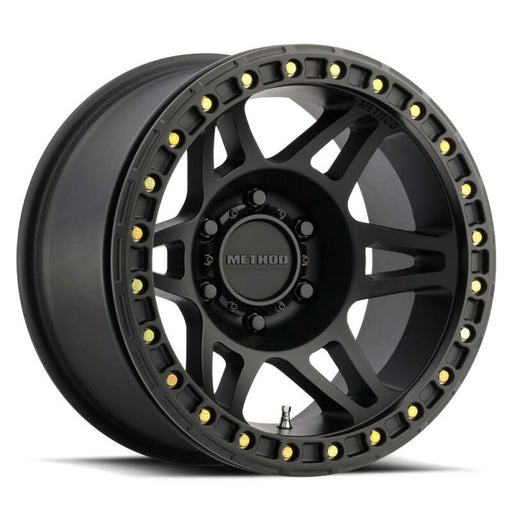 Method MR106 Beadlock 17x9 -44mm Offset 8x6.5 130.81mm CB Matte Black w/BH-H36125 Wheel - Premium Wheels - Cast from Method Wheels - Just $509.58! Shop now at WinWithDom INC. - DomTuned