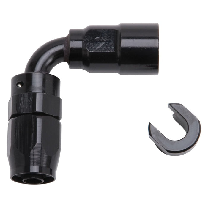 Russell Performance 3/8in SAE Quick Disc Female to -6 Hose Black 90 Degree Hose End - Premium Fittings from Russell - Just $22.95! Shop now at WinWithDom INC. - DomTuned