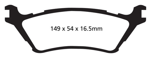 EBC 15+ Ford F150 2.7 Twin Turbo (2WD) Yellowstuff Rear Brake Pads - Premium Brake Pads - Performance from EBC - Just $139.69! Shop now at WinWithDom INC. - DomTuned
