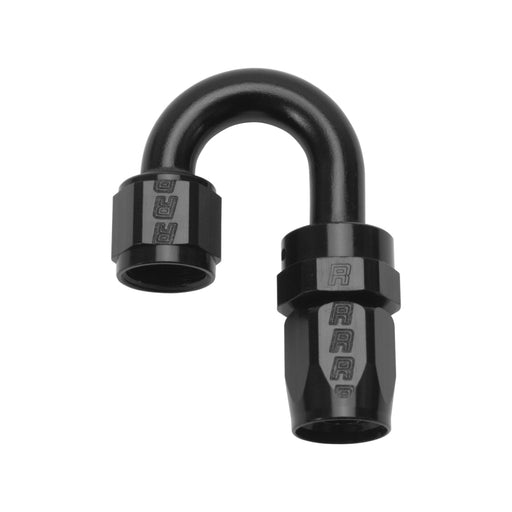 Russell Performance -6 AN Black 180 Degree Full Flow Swivel Hose End - Premium Fittings from Russell - Just $19.95! Shop now at WinWithDom INC. - DomTuned