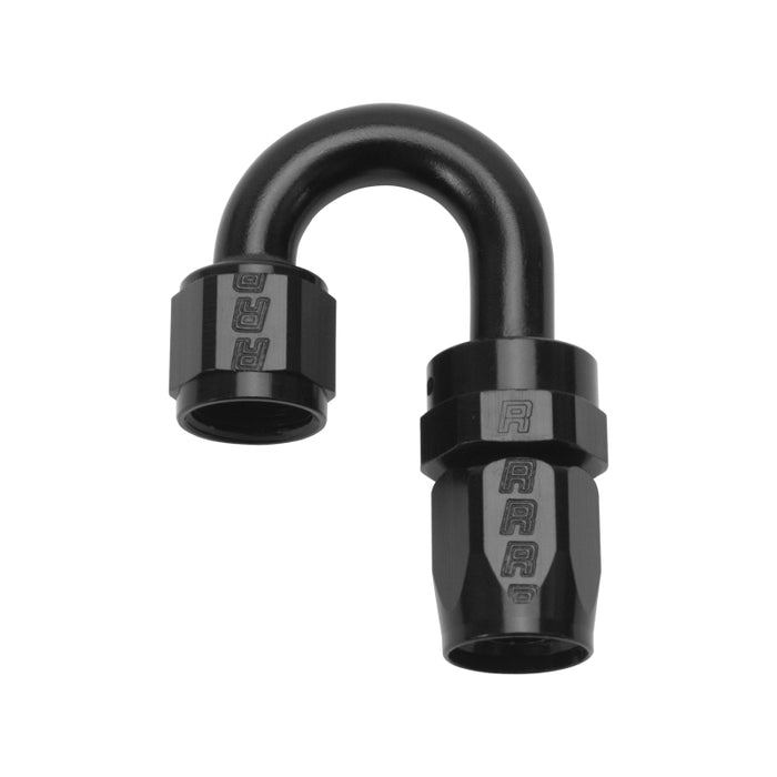 Russell Performance -6 AN Black 180 Degree Full Flow Swivel Hose End - Premium Fittings from Russell - Just $19.95! Shop now at WinWithDom INC. - DomTuned