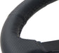 NRG Sport Steering Wheel (350mm / 1.5in Deep) Black Leather Black Stitch w/Matte Black Solid Spokes - Premium Steering Wheels from NRG - Just $180! Shop now at WinWithDom INC. - DomTuned