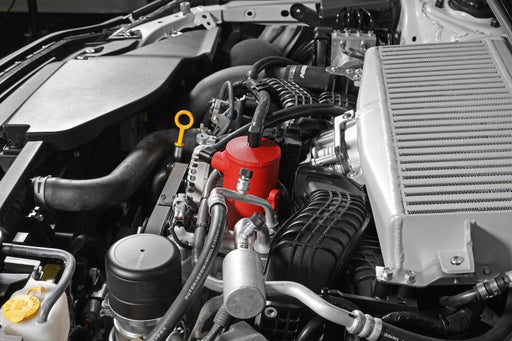 Perrin 22-23 Subaru WRX Air Oil Separator - Red - Premium Oil Separators from Perrin Performance - Just $399.50! Shop now at WinWithDom INC. - DomTuned