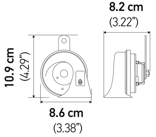 Hella 12V Twin Trumpet Horn Kit with Bracket - Toyota - Premium Horns from Hella - Just $28.56! Shop now at WinWithDom INC. - DomTuned