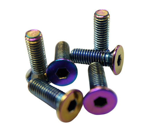 NRG Steering Wheel Screw Upgrade Kit (Conical) - Neochrome - Premium Steering Wheels from NRG - Just $15! Shop now at WinWithDom INC. - DomTuned