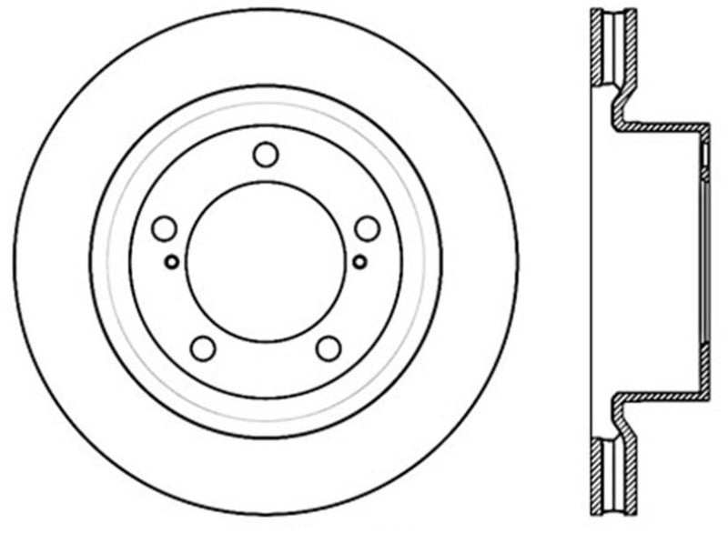 Stoptech Performance Brake Rotor 13-15 Toyota Sequoia/Tundra - Premium Brake Rotors - Drilled from Stoptech - Just $164.88! Shop now at WinWithDom INC. - DomTuned