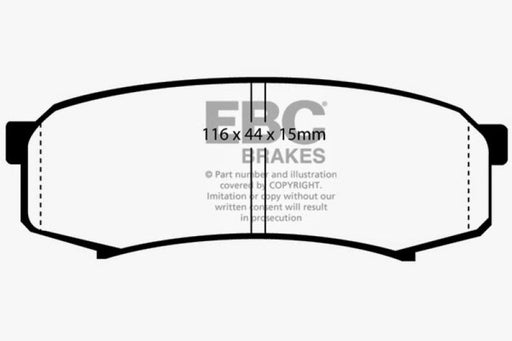 EBC 10+ Lexus GX460 4.6 Greenstuff Rear Brake Pads - Premium Brake Pads - Performance from EBC - Just $96.04! Shop now at WinWithDom INC. - DomTuned